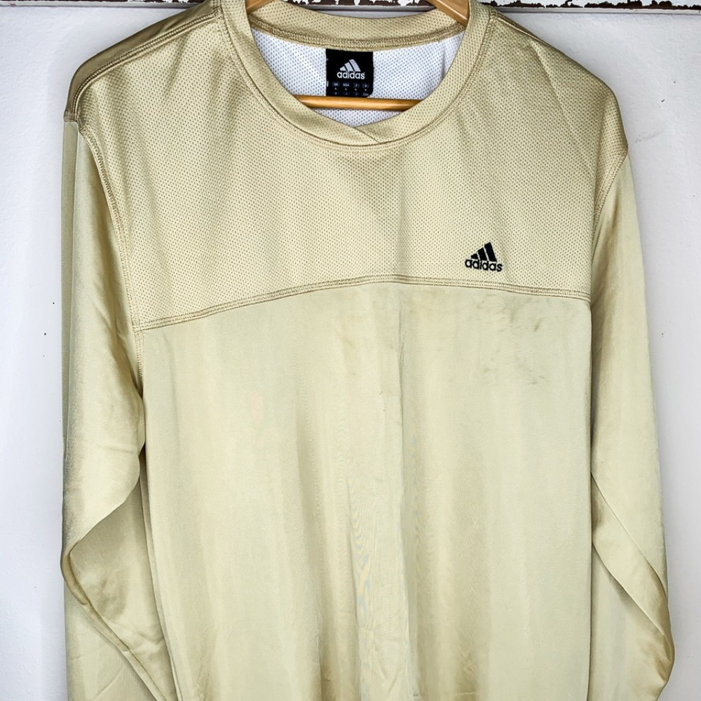 Adidas Men’s Gold Long Sleeve Jersey T-Shirt